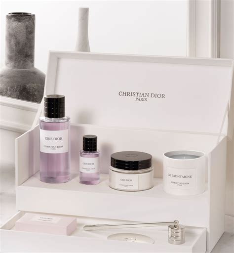 Gris Dior Luxury Set: Fragrance, Candle, Creme & Soap 